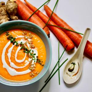 1 Serving Ginger Carrot Soup, Rts
