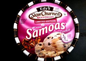 1 Serving Girl Scouts Samoas Cookie (Jan-Apr) Ice Cream - Slow Churned, Light