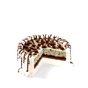 1 Serving Girl Scouts Thin Mint Cookie Blizzard Cake, 10". 1/10 Slice