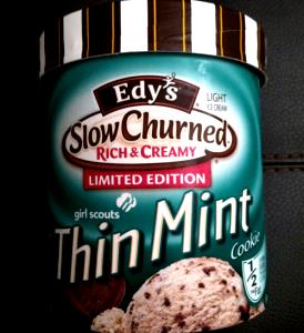 1 Serving Girl Scouts Thin Mint Cookie (Jan-Apr) Ice Cream - Slow Churned, Light