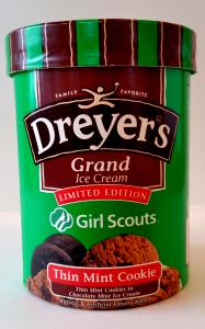 1 Serving Girl Scouts Thin Mint Cookie Limited Edition Ice Cream - Fun Flavors