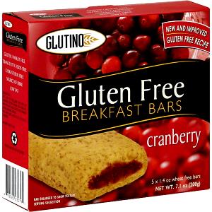 1 Serving Gluten Free Breakfast Bars - Cranberry