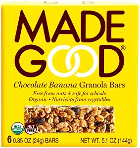 1 Serving Gluten Free Organic Bars - Chocolate & Banana