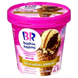 1 Serving Gold Medal Ribbon Ice Cream Quart