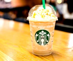 1 Serving Grande - Caramel Frappuccino Light Blended Coffee - Whole Milk