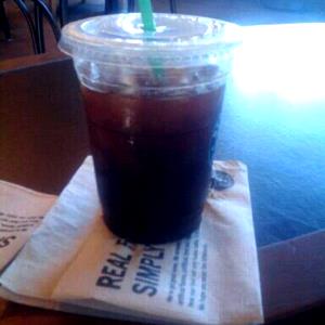 1 Serving Grande - Iced Caffe Americano - Soy (CD) Milk