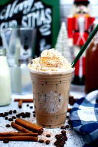 1 Serving Grande - Iced Gingersnap Latte - No Whip - Whole Milk