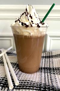 1 Serving Grande - Mint Mocha Chip Frappuccino Light Blended Coffee - No Whip - 2% Milk
