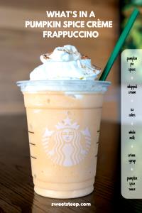 1 Serving Grande - Pumpkin Spice Creme - No Whip - Whole Milk