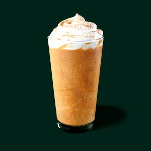 1 Serving Grande - Pumpkin Spice Frappuccino Blended Coffee - No Whip - Whole Milk