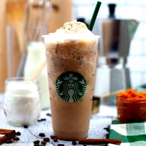 1 Serving Grande - Pumpkin Spice Frappuccino Blended Creme - No Whip - Whole Milk