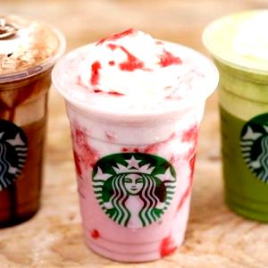 1 Serving Grande - Strawberries & Creme Frappuccino Blended Creme - No Whip - Soy (US) Milk