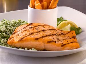 1 serving Grilled 4 oz Atlantic Salmon