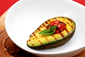 1 serving Grilled Avocado with Red Chile Pesto