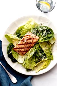 1 serving Grilled Caesar Salad with Salmon