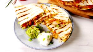1 Serving Grilled Chicken & 3 Cheese Quesadillas