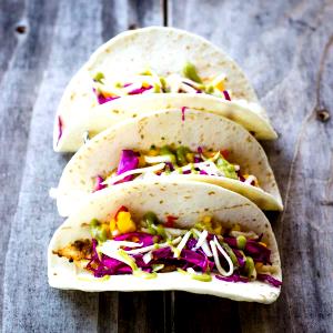 1 Serving Grilled Fish Tacos (Sea Bass)