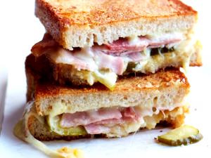 1 Serving Grilled Ham And Cheese Sandwich