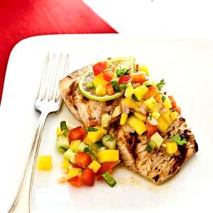 1 Serving Grilled Mahi-Mahi With Mango Salsa