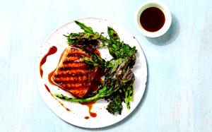 1 serving Grilled Salmon (Teriyaki)