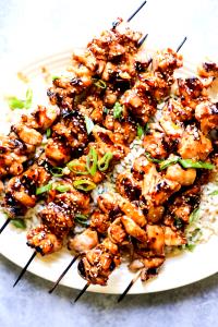 1 Serving Grilled Sesame Chicken Skewers