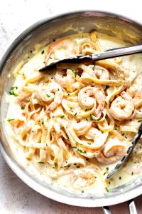 1 serving Grilled Shrimp Alfredo