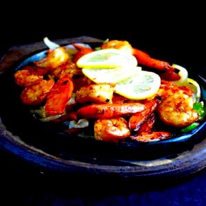 1 serving Grilled Shrimp Azteca
