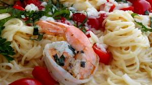 1 serving Grilled Shrimp Caprese