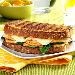 1 Serving Grilled Turkey Florentine Sandwich - Special Request Grilled Red Potatoes As The Side