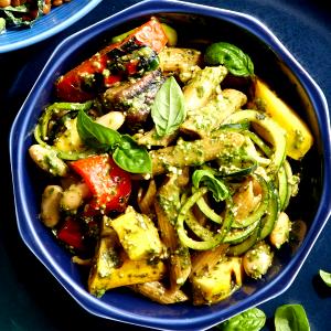 1 Serving Grilled Vegetable Hero - Special Request Less Cheese An No Basil Pesto