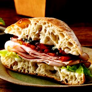 1 Serving Ham & Cheese Ciabatta Sandwich