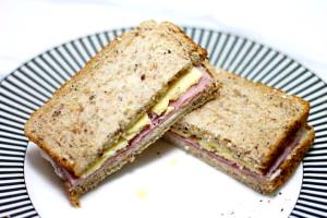 1 Serving Ham & Cheese Sandwich Without Condiments