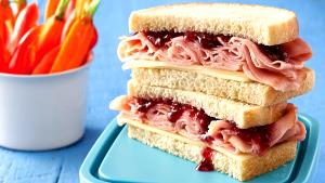 1 Serving Ham Sandwich - Kids