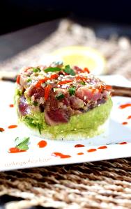 1 serving Hawaiian Poke Stack
