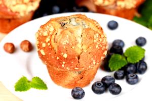 1 Serving Hazelnut Blackberry Muffin