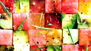 1 Serving Heirloom Tomato And Watermelon Salad - Special Request No Dressing