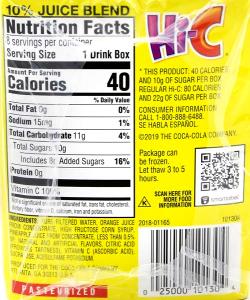 1 serving Hi-C Fruit Punch