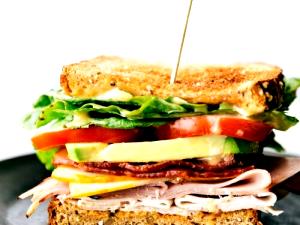 1 Serving Honey Bacon Club - Large