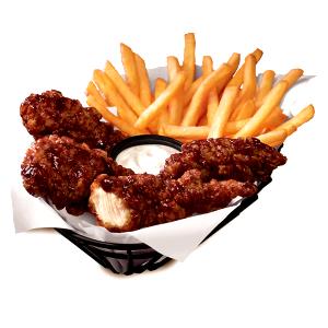 1 Serving Honey Bbq Chicken Strips - 6 Strips