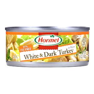 1 Serving Hormel Chunk White And Dark Turkey