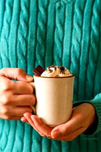 1 Serving Hot Cocoa With Whip - Soy Milk - 12 Oz.