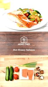 1 serving Hot Honey Salmon with Zucchini and Tomatoes