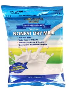 1 Serving Hot Snowy Mt. Ashland Non-Fat Milk 12Oz