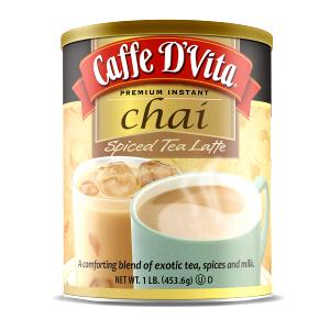1 Serving Hot Sugar Free Chai Latte Non-Fat 16Oz