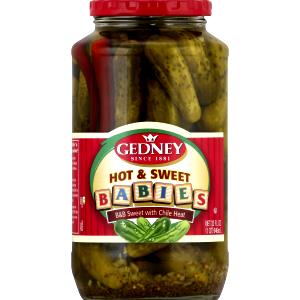 1 Serving Hot & Sweet Babies Pickles