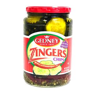 1 Serving Hot & Sweet Zingers Chips Pickles