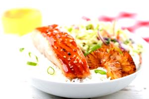 1 Serving Huli Huli Salmon - Special Request Green Beans Steamed