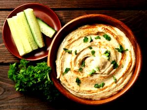1 Serving Hummus And Cucumber