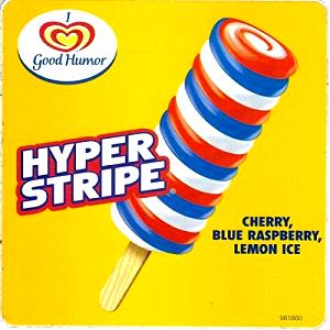 1 Serving Hyper Stripe Ice Pop
