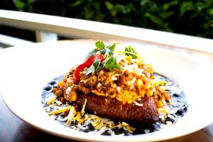 1 serving Jamaican Stuffed Plantain Bowl